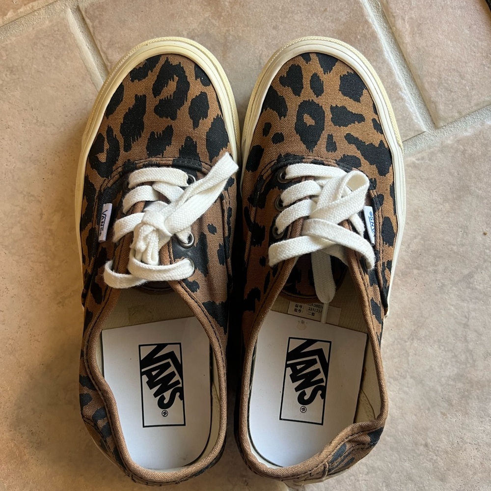 Vans Wild Leopard Canvas Shoes